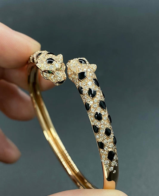 [Clara Jewels]Cheetah Collection Large Diamond Bracelet