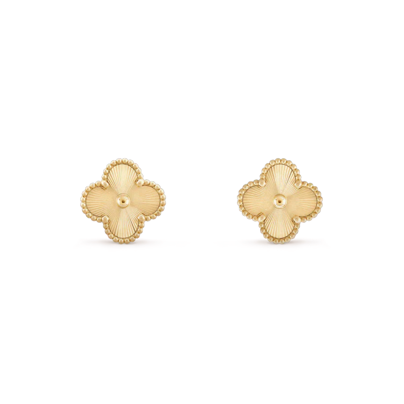 [Clara Jewels]CLOVER MINI 9.5MM LASER EARRINGS