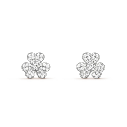 [Clara Jewels]CLOVER COMOS DIAMOND EARRINGS SILVER