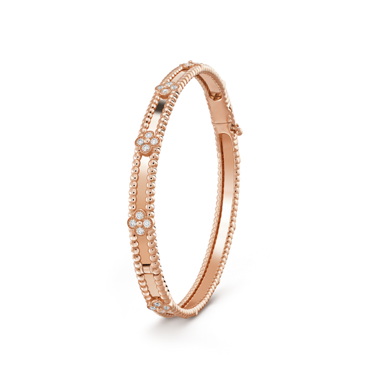 [Clara Jewels]CLOVER BRACELET 4MM DIAMONDS