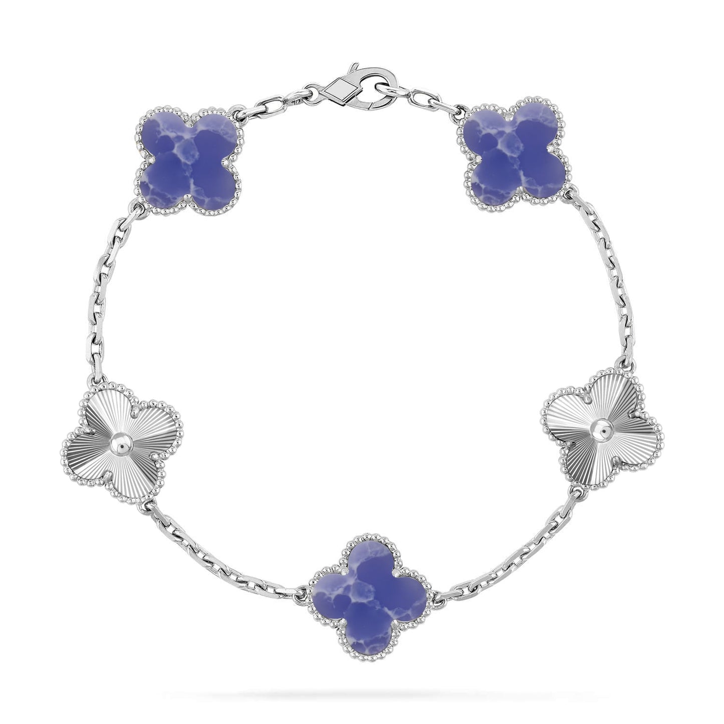 [Clara Jewels]CLOVER 5 MOTIF BLUE VEINS BRACELET COLLECTION