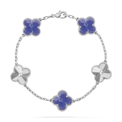 [Clara Jewels]CLOVER 5 MOTIF BLUE VEINS BRACELET COLLECTION