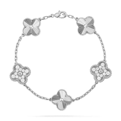 [Clara Jewels] CLOVER 5 MOTIF LASER BRACELET COLLECTION