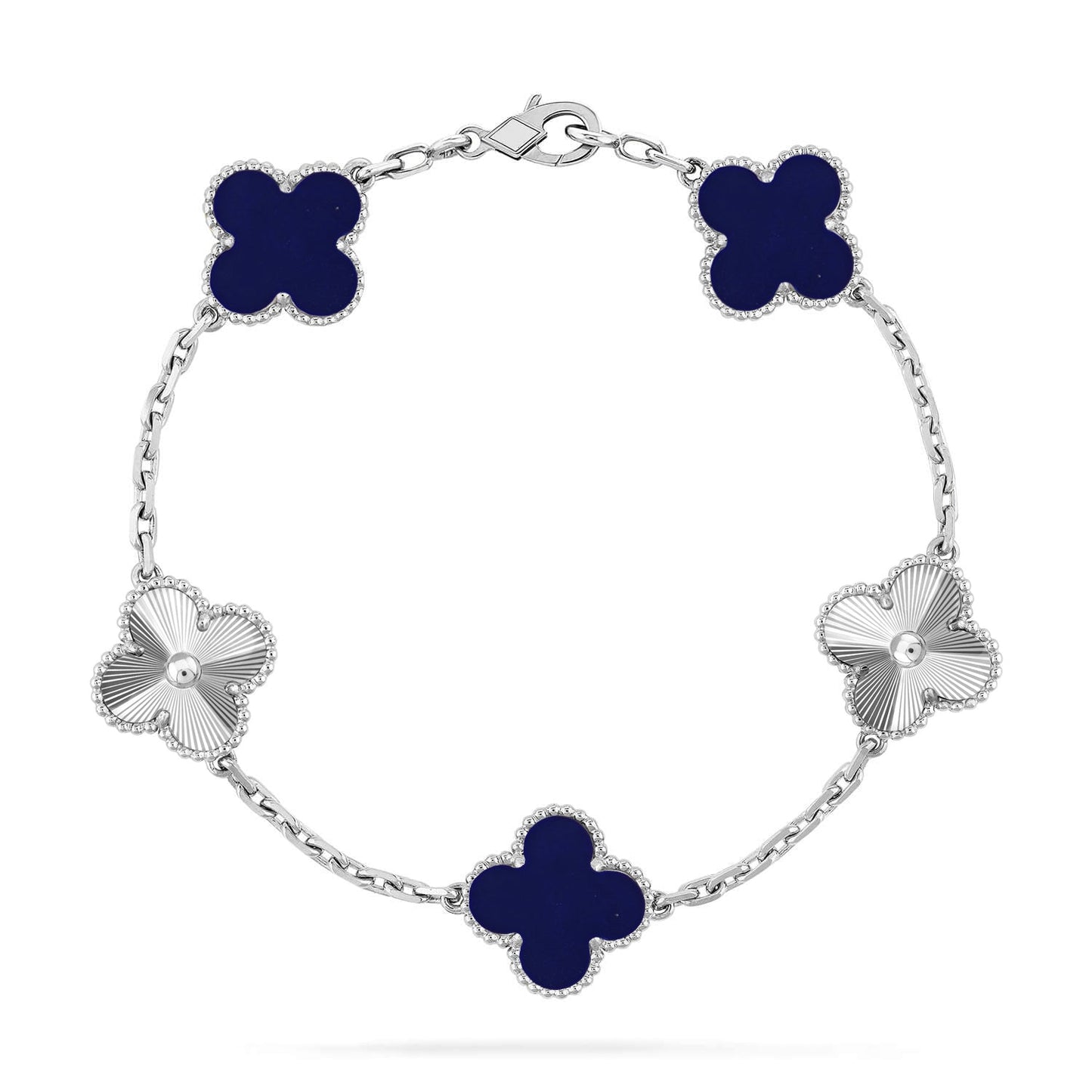 [Clara Jewels]CLOVER 5 MOTIF LAPIS LAZULI BRACELET COLLECTION