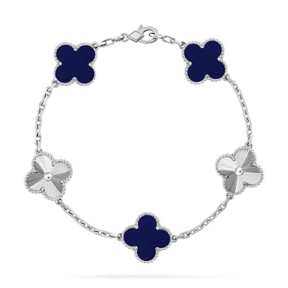 [Clara Jewels]CLOVER 5 MOTIF LAPIS LAZULI BRACELET COLLECTION