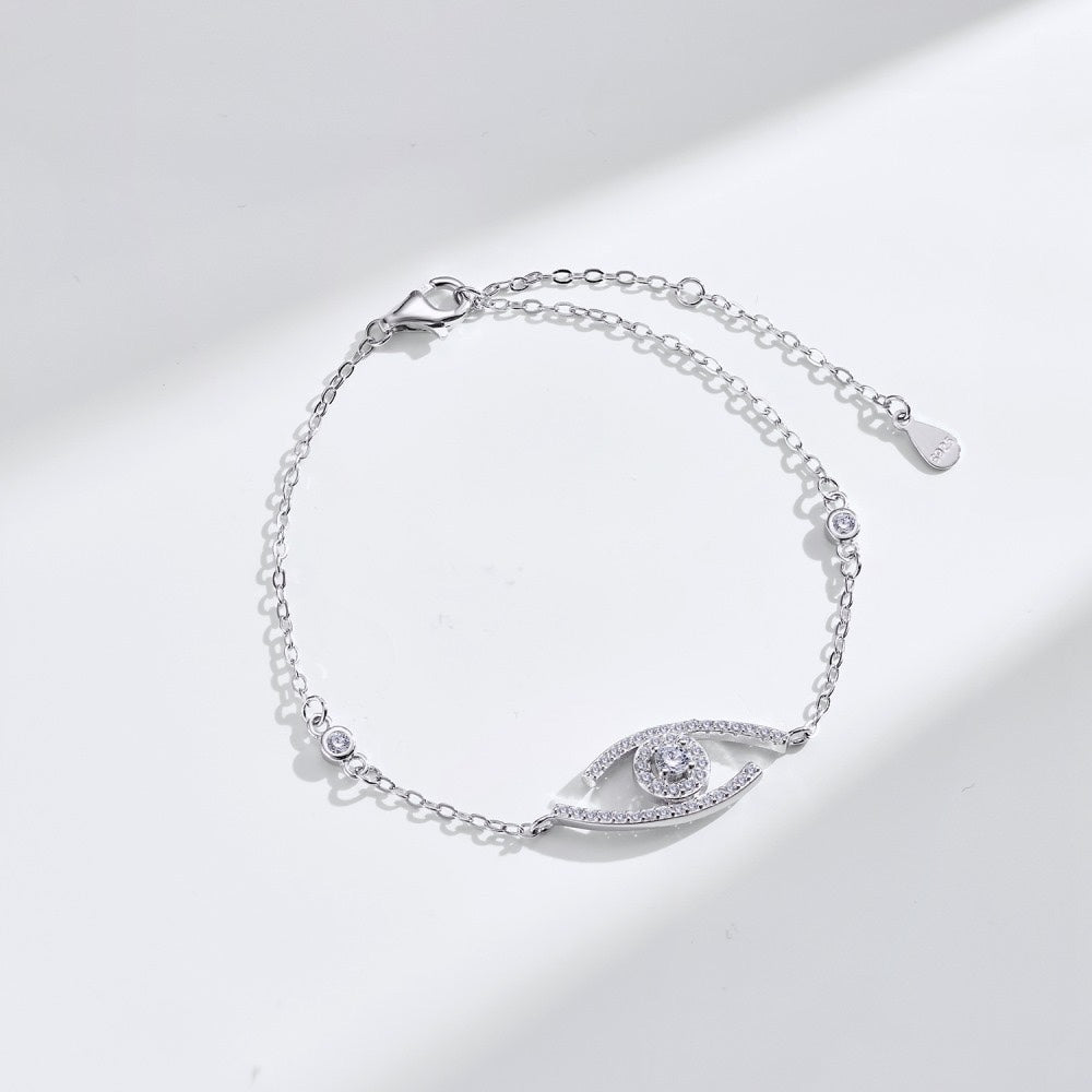 [Clara Jewely]Lucky Eye Pave-Set Diamond Bracelet