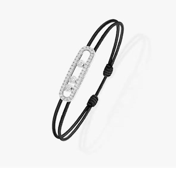 [Clara Jewely]Messika Care(s) pink cord pav茅 bracelet