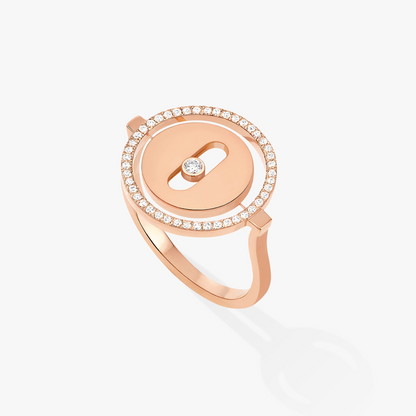 [Clara Jewely]LUCKY MOVE PINK GOLD DIAMOND RING