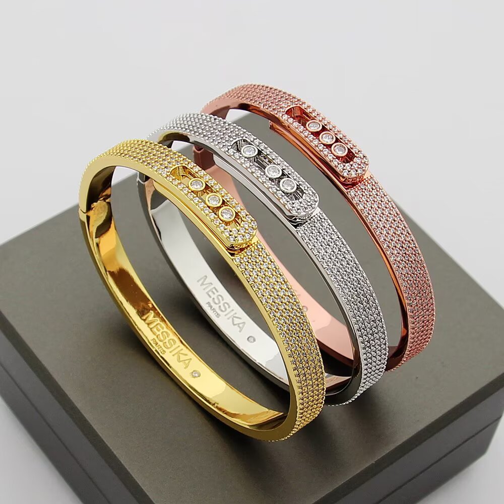 [Clara Jewely]Move Noa Full Pav茅 Diamond Bangle Bracelet