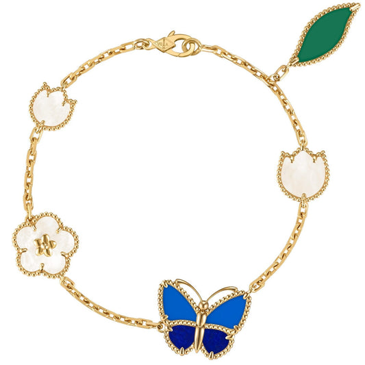 [Clara Jewels]LUCKY SPRING BUTTERFLY 5 MOTIF BRACELET