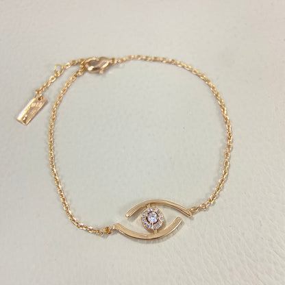 [Clara Jewely]Lucky Eye Pave-Set Diamond Bracelet