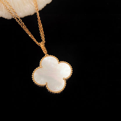 [Clara Jewels]CLOVER 25MM MOP LARGE PENDANT NECKLACE