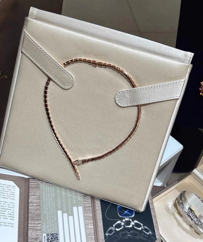 [Clara Jewels] SERPENTI VIPER SERIES ROSE GOLD SNAKE NECKLACE