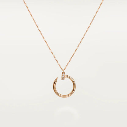 [Clara Jewels]JUSTE NECKLACE PINK GOLD