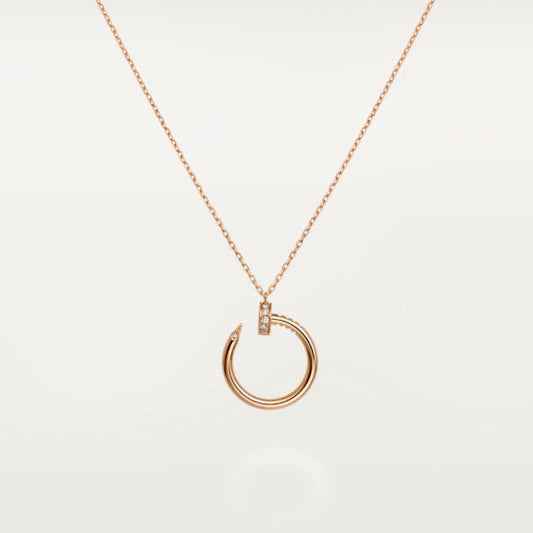 [Clara Jewels]JUSTE NECKLACE PINK GOLD