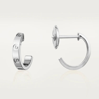 [Clara Jewels]LOVE EARRINGS 2.65MM SILVER