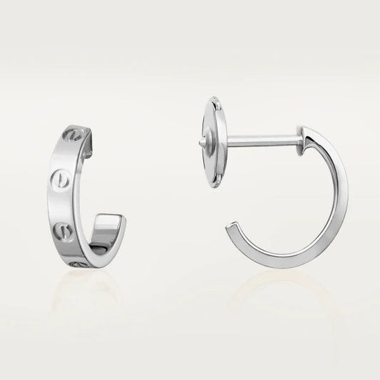[Clara Jewels]LOVE EARRINGS 2.65MM SILVER