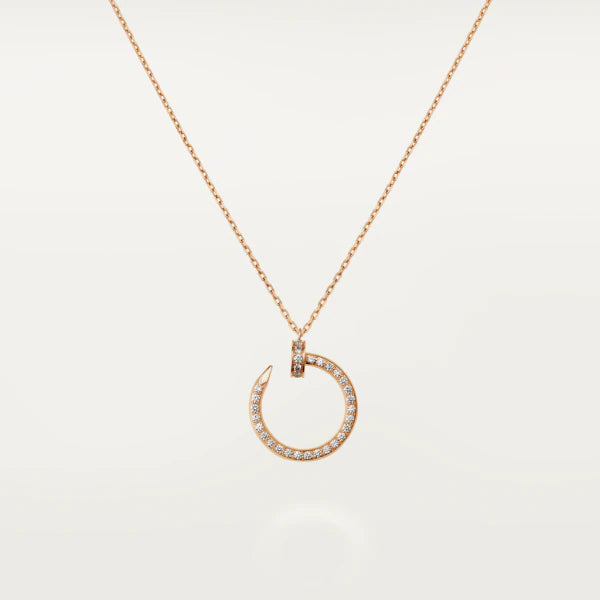[Clara Jewels]JUSTE NECKLACE PINK GOLD DIAMONDS