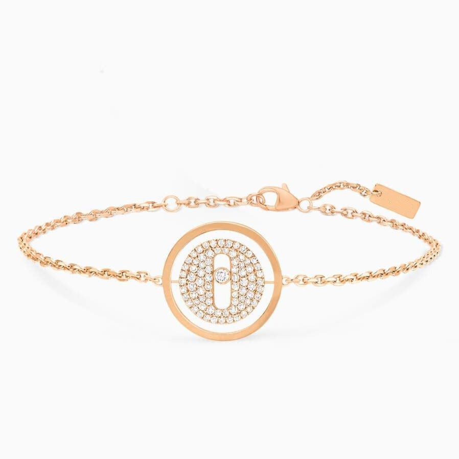 [Clara Jewely]LUCKY MOVE DIAMOND PAVED BRACELET