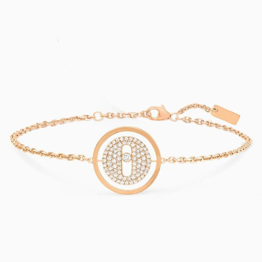 [Clara Jewely]LUCKY MOVE DIAMOND PAVED BRACELET