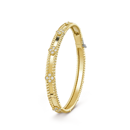 [Clara Jewels]CLOVER BRACELET 4MM DIAMONDS
