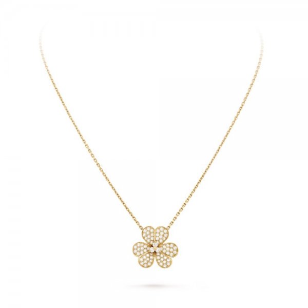 [Clara Jewels]FLOWER DIAMOND NECKLACE