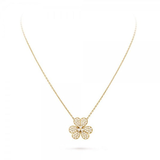 [Clara Jewels]FLOWER DIAMOND NECKLACE