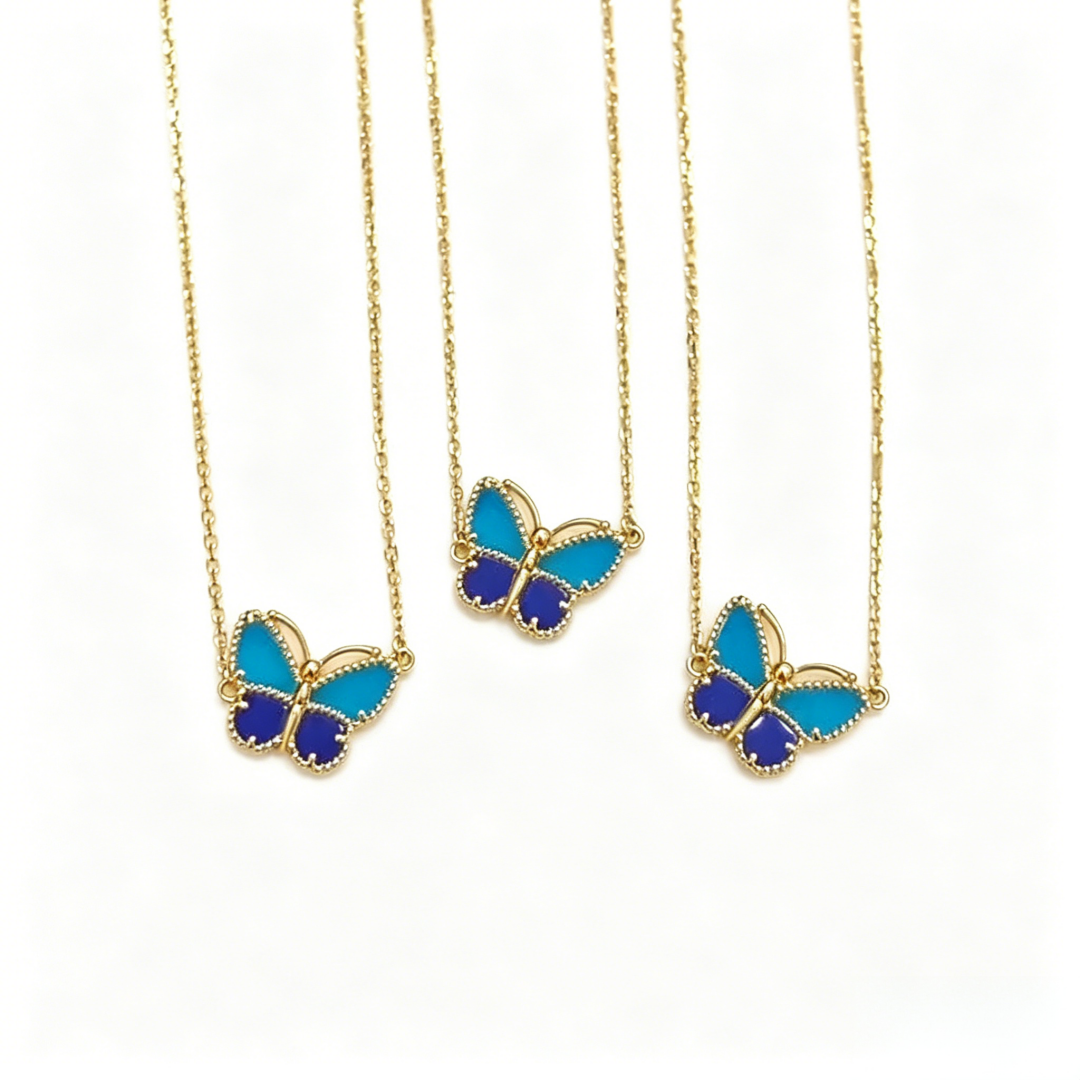 [Clara Jewels] 2026 NEW LUCKY BUTTERFLY 1 MOTIFS NECKLACE