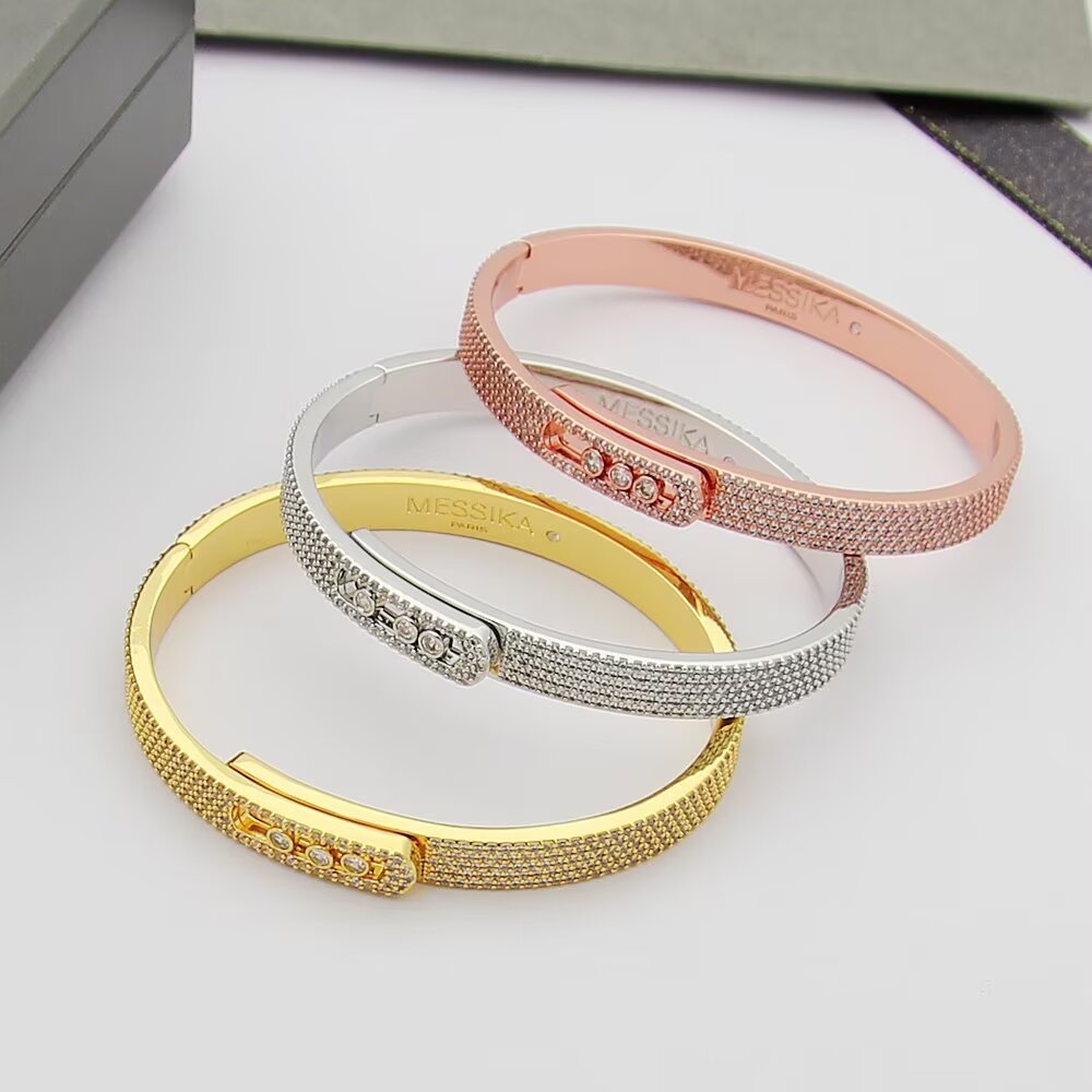 [Clara Jewely]Move Noa Full Pav茅 Diamond Bangle Bracelet
