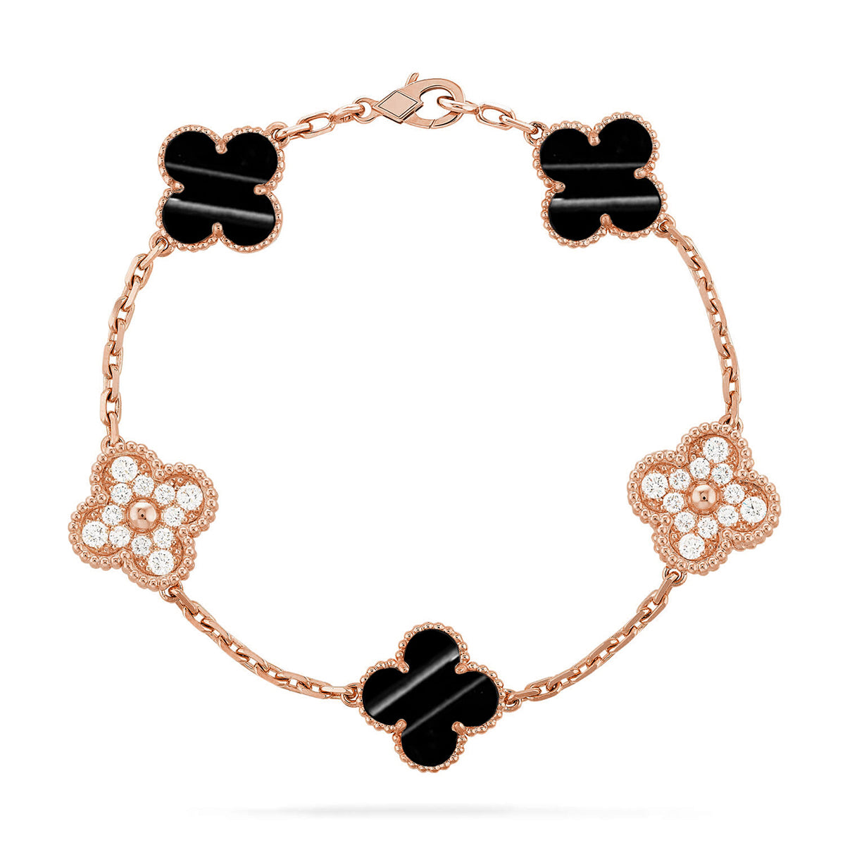 [Clara Jewels] CLOVER 5 MOTIF PULSAR STONE BRACELET COLLECTION