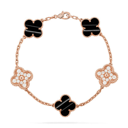 [Clara Jewels] CLOVER 5 MOTIF PULSAR STONE BRACELET COLLECTION