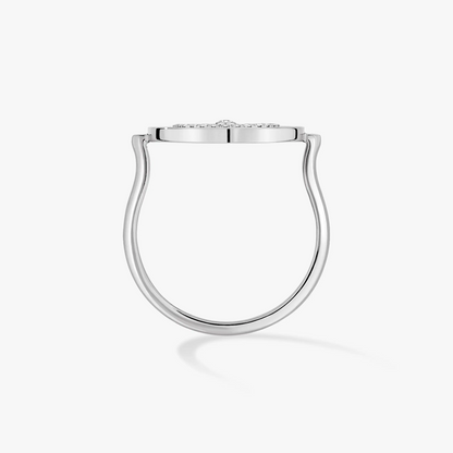 [Clara Jewely]LUCKY MOVE PAVED SILVER DIAMOND RING