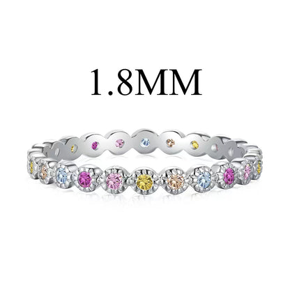 [Clara Jewels]Unique Scintillating Round Cut Daily Ring