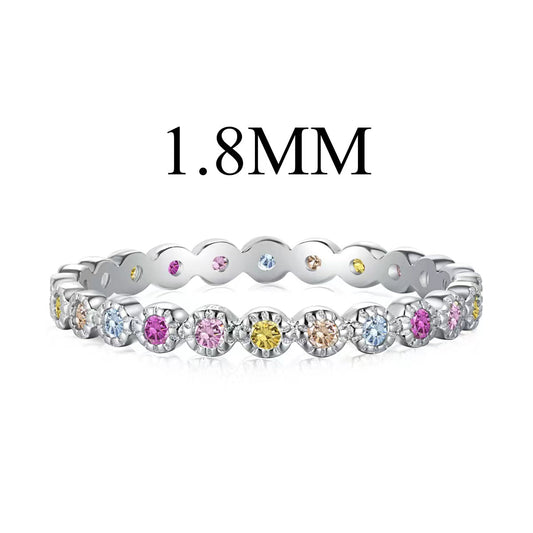 [Clara Jewels]Unique Scintillating Round Cut Daily Ring