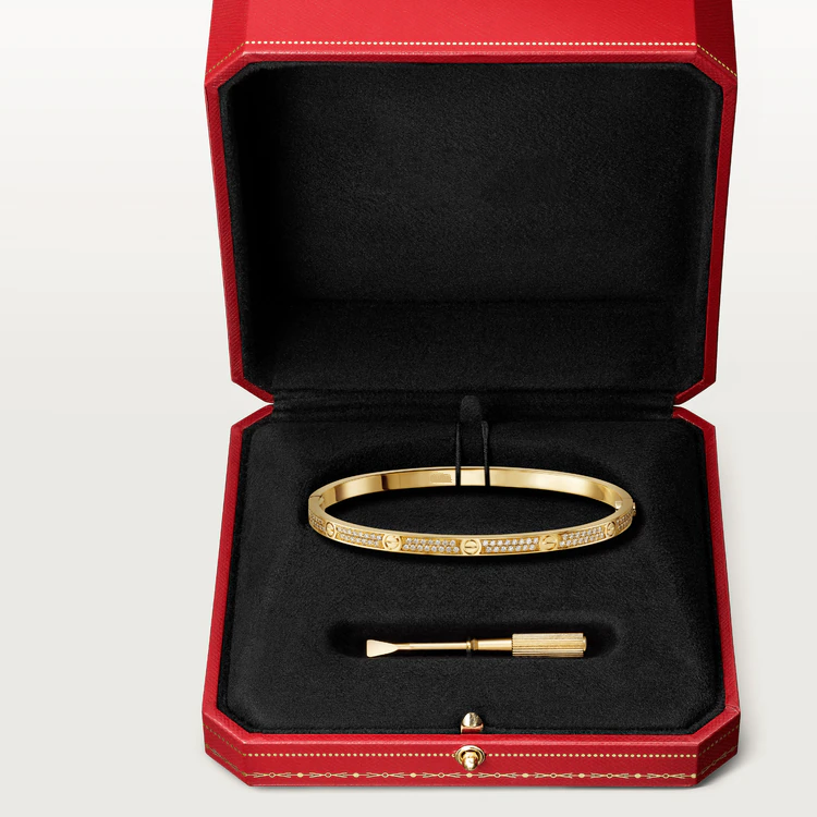 [Clara Jewels]LOVE BRACELET 3.65MM DIAMOND-PAVED