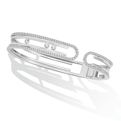 [Clara Jewely]MOVE 10TH PAVED DIAMOND BRACELET