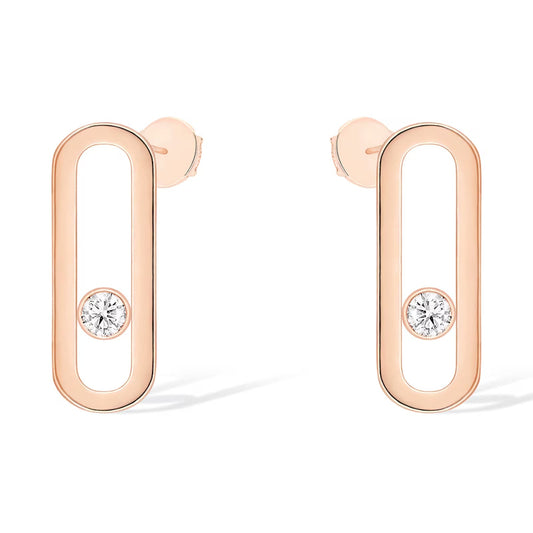 [Clara Jewely]MOVE UNO SMALL 1 DIAMOND EARRINGS