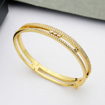 [Clara Jewely]Move Romane pav茅 bangle