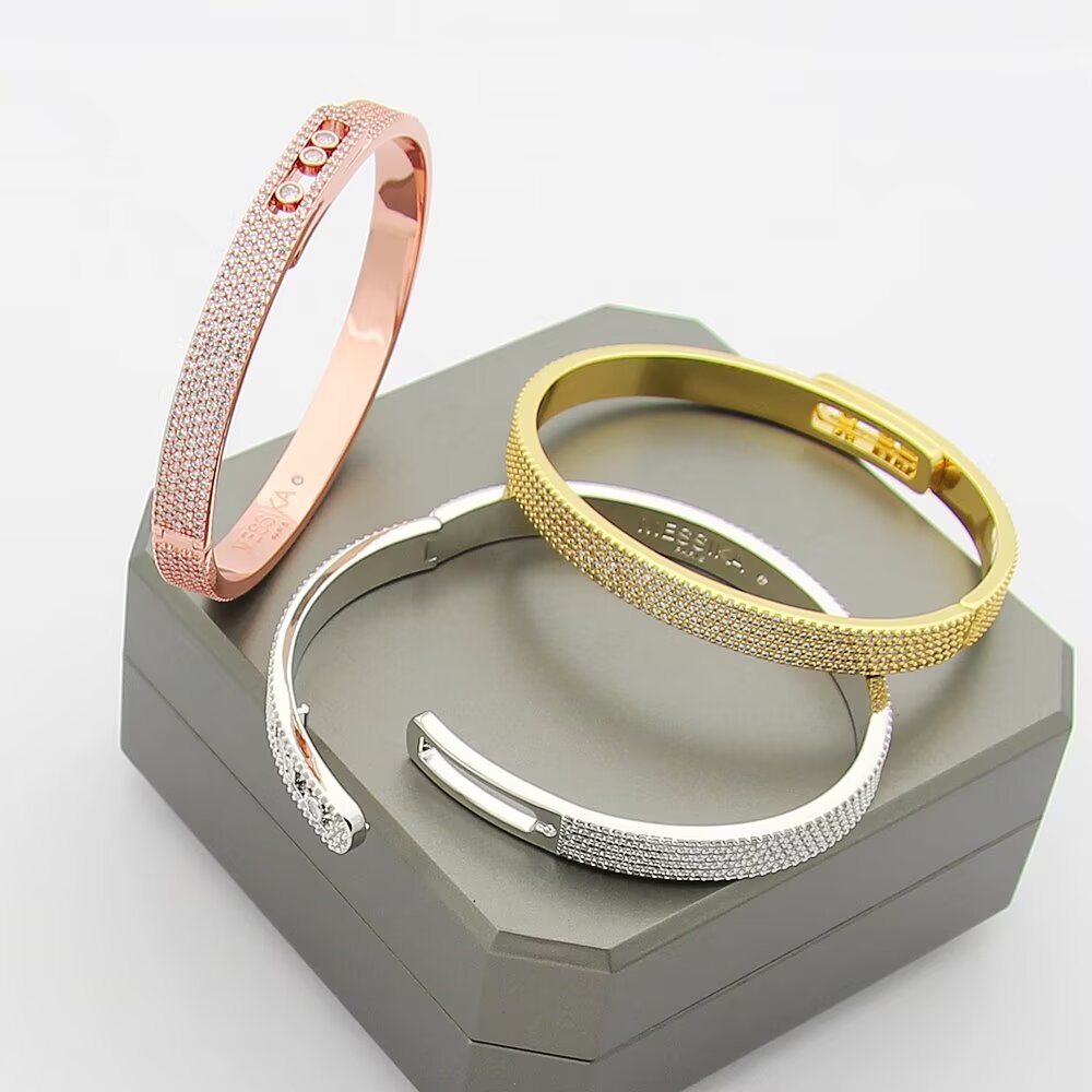 [Clara Jewely]Move Noa Full Pav茅 Diamond Bangle Bracelet