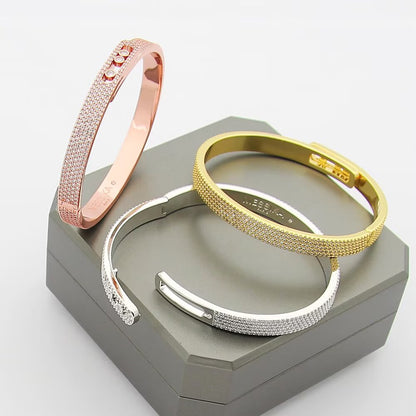 [Clara Jewely]Move Noa Full Pav茅 Diamond Bangle Bracelet
