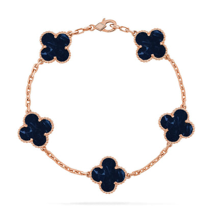 [Clara Jewels]CLOVER 5 MOTIF PIETERSITE BRACELET COLLECTION