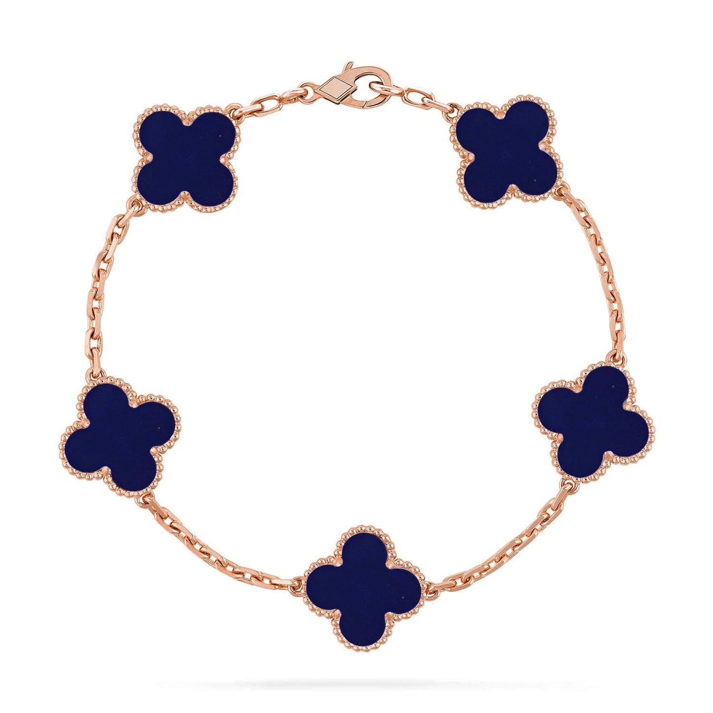 [Clara Jewels]CLOVER 5 MOTIF LAPIS LAZULI BRACELET COLLECTION