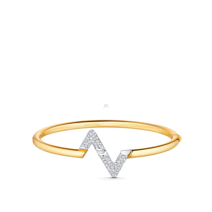 [Clara Jewels]VOLTE UPSITE DOWN GOLD DIAMOND BRACELET