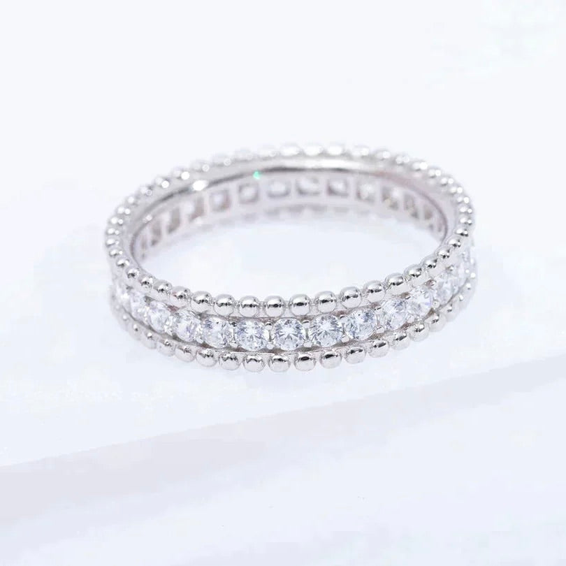 [Clara Jewels]PERLEE DIAMOND SILVER RING