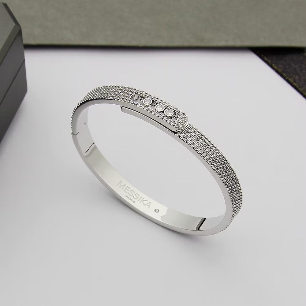 [Clara Jewely]Move Noa Full Pav茅 Diamond Bangle Bracelet