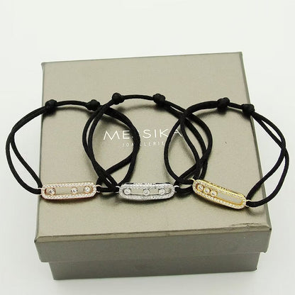 [Clara Jewely]Messika Care(s) pink cord pav茅 bracelet