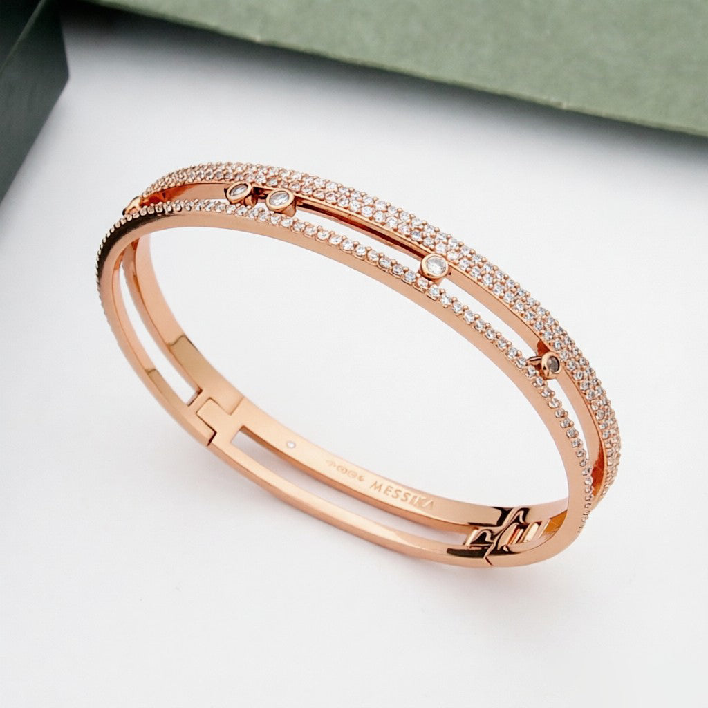 [Clara Jewely]Move Romane pav茅 bangle