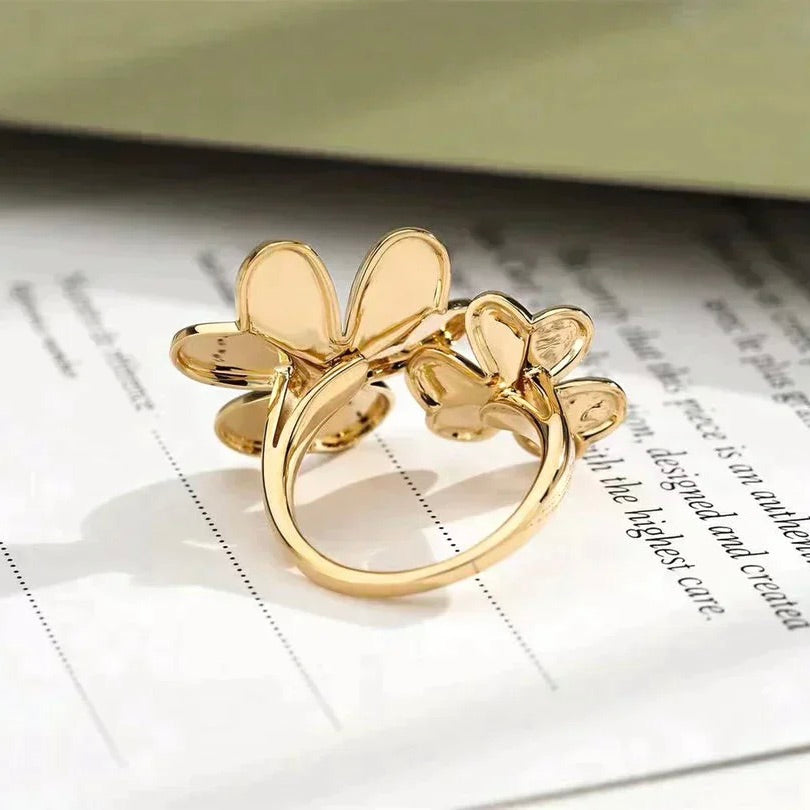 [Clara Jewels]CLOVER COMOS GOLD DIAMOND RING