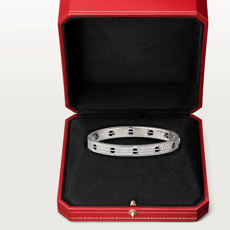 [Clara Jewels]LOVE BRACELET 6.1MM DIAMOND-PAVED CERAMIC