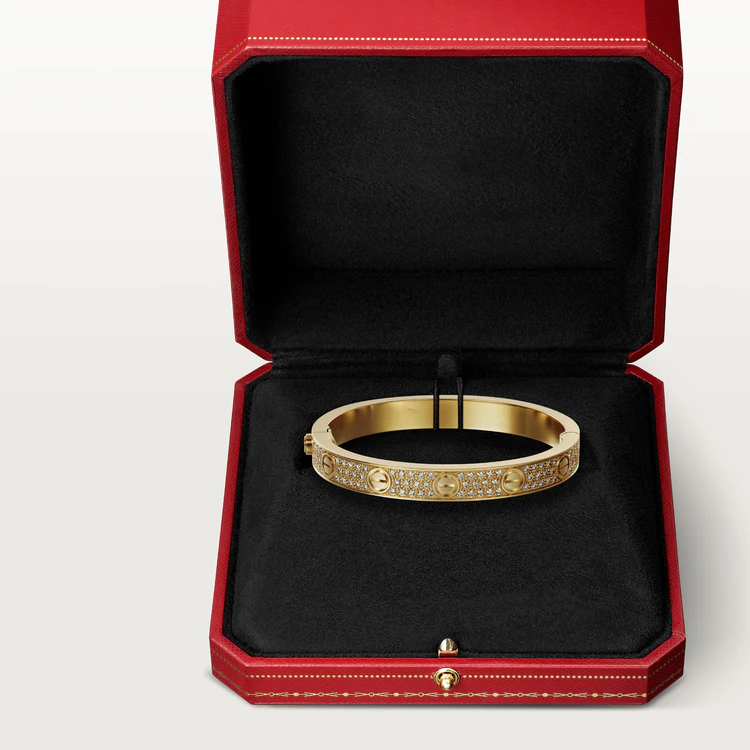 [Clara Jewels]LOVE BRACELET 6.1MM DIAMOND-PAVED